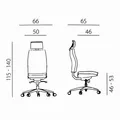 Powerton Ergonomischer Bürostuhl Jana, Schwarz