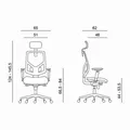 Weiteres Produktbild Powerton Ergonomischer Bürostuhl Tina, Rot