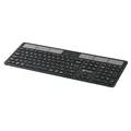 Weiteres Produktbild Powerton SolarSlim, Solar Keyboard integrovaná, CZ/SK, Multi-Device typ 2.4 GHz Dongle + Dual Bluetooth, schnurlos, schwarz