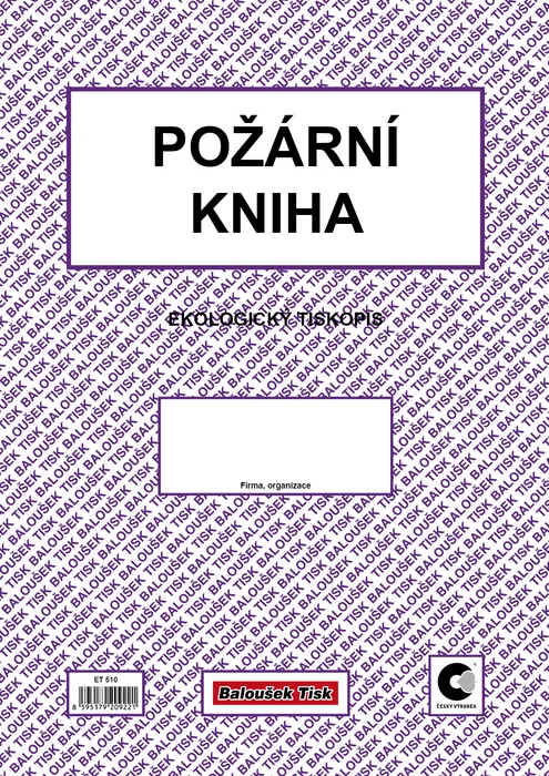 Hauptproduktbild Požární kniha ET510