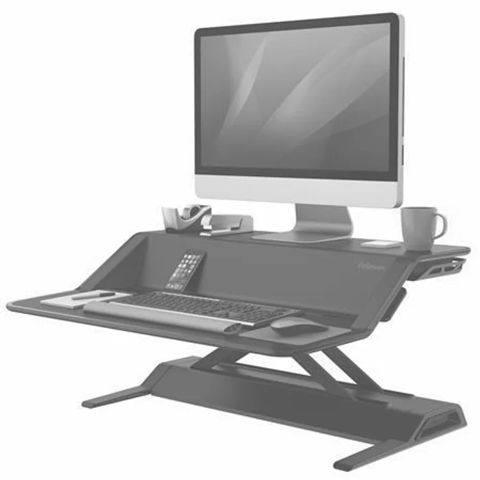Hauptproduktbild Pracovní stanice "Sit-Stand Lotus™", černá, FELLOWES