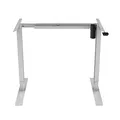 Arbeitstisch, weisse Tischplatte, 75x120cm, Reichweite 500 mm, grau, 70 kg Gewicht, ergo