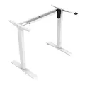 Weiteres Produktbild Arbeitstisch, weisse Tischplatte, 75x159cm, Reichweite 500 mm, weiss, 70 kg Gewicht, ergo