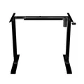 Weiteres Produktbild Arbeitstisch, weisse Tischplatte, 75x159cm, Reichweite 500 mm, schwarz, 70 kg Gewicht, ergo