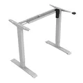 Arbeitstisch, Buche, 75x140cm, Reichweite 500 mm, grau, 70 kg Gewicht, ergo
