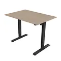 Arbeitstisch, 75x140cm, Reichweite 500 mm, schwarz, 70 kg Gewicht, ergo