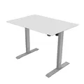 Weiteres Produktbild Arbeitstisch, 75x120cm, Reichweite 500 mm, grau, 70 kg Gewicht, ergo