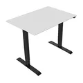 Arbeitstisch, 75x140cm, Reichweite 500 mm, schwarz, 70 kg Gewicht, ergo