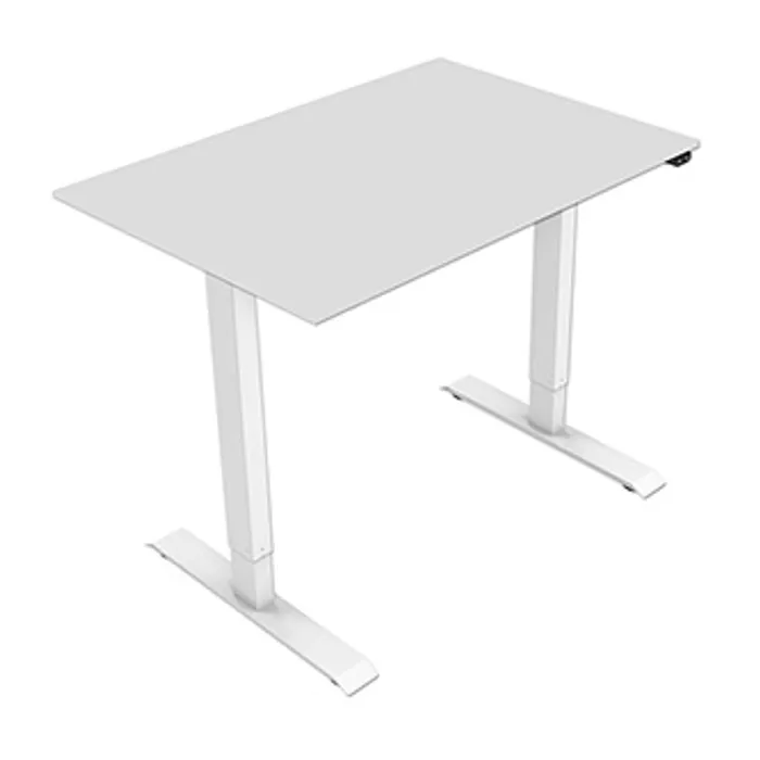 Hauptproduktbild Pracovní stůl, elektricky nastavitelná výška, šedá deska, 75x159cm, hloubka 500 mm, 100V-