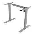 Arbeitstisch, 75x140cm, Reichweite 500 mm, grau, 70 kg Gewicht, ergo