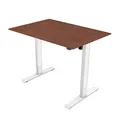 Arbeitstisch, 75x140cm, Reichweite 500 mm, weiss, 70 kg Gewicht, ergo