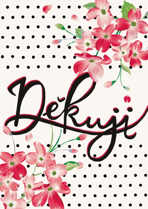 Hauptproduktbild Přáníčko BeBechy - bílé - Děkuji 2