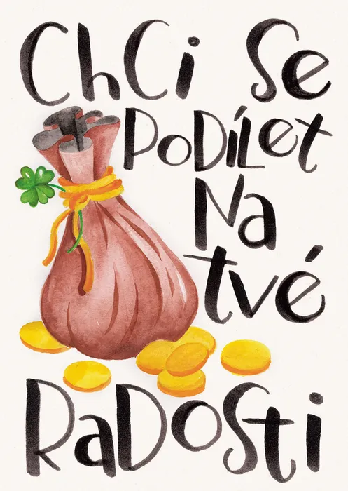 Hauptproduktbild Přáníčko BeBechy - bílé - Měšec