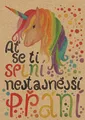 BeBechy Wunschkarte - Recyclingpapier - Einhorn