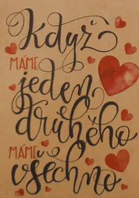 BeBechy Wunschkarte - Recyclingpapier - Wir haben
