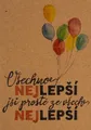 BeBechy Wunschkarte - Recyclingpapier - Das Beste