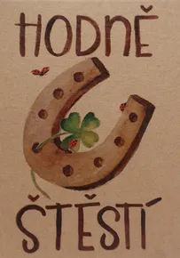 BeBechy Wunschkarte – Recyclingpapier - Hufeisen