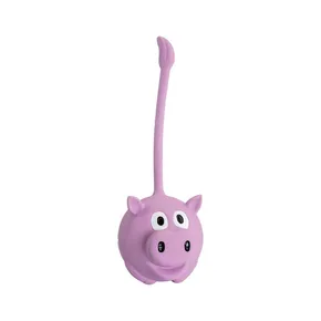 Schweinchenball mit hohem Schwanz 8x20cm, mit Sound, Latex, HipHop