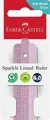 Weiteres Produktbild Faber-Castell Sparkle Lineal 15 cm, Farbmix, extra langlebig [1 Stk]