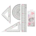 Lineal M & G 15 cm Sakura, 4er-Set