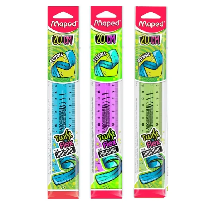 Hauptproduktbild Pravítko Maped Twist´n Flex - 20 cm, mix barev