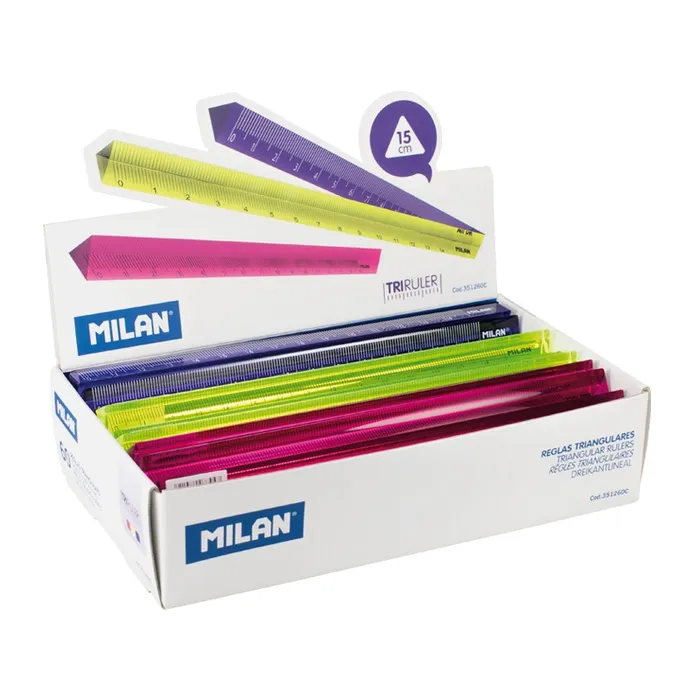 Hauptproduktbild Pravítko trojhranné MILAN Acid Edition 15 cm