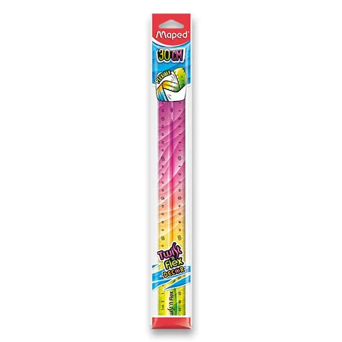 Hauptproduktbild Pravítko Twint´n Flex duhové - 30 cm, mix barev