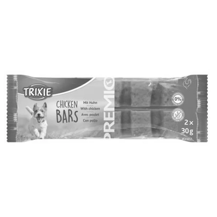 Hauptproduktbild PREMIO Chicken Bars, žvýkací tyčinky s 80% kuřecího masa, 2 x 30g