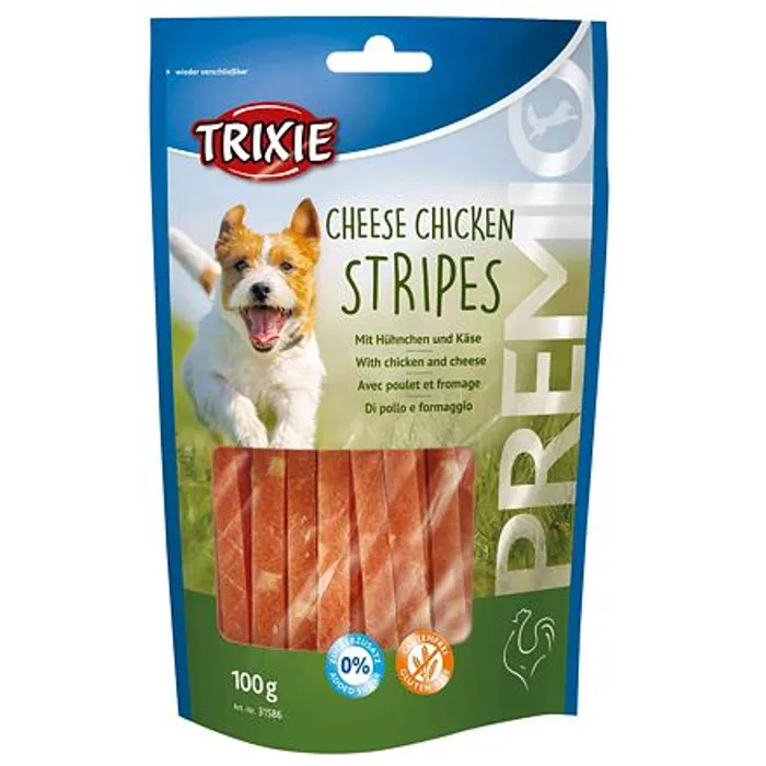 Hauptproduktbild Premio CHICKEN CHEESE STRIPES - kuřecí pásky se sýrem 100g