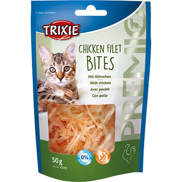 Hauptproduktbild Premio FILET BITS Light - kuřecí filetky 50g TRIXIE