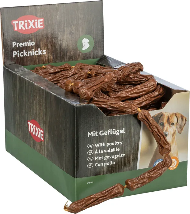Hauptproduktbild Premio PICKNICKS klobásky - drůbeží maso 8g, 200ks - TRIXIE