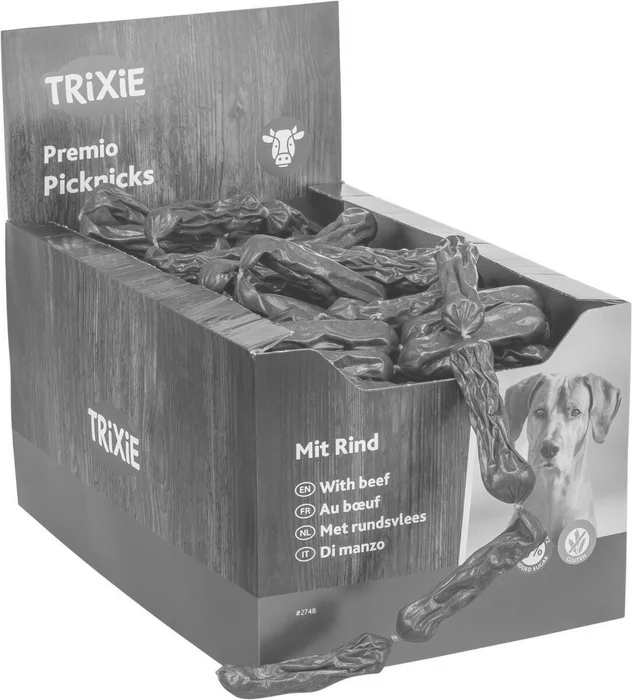 Hauptproduktbild Premio PICKNICKS klobásky - hovězí maso 8g, 1ks - TRIXIE