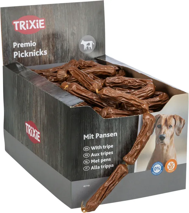 Hauptproduktbild Premio PICKNICKS klobásky - s dršťkami 8 g, - TRIXIE