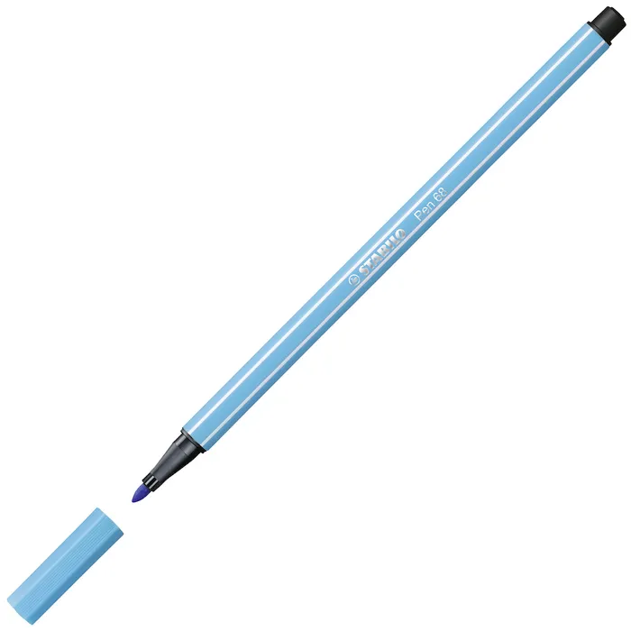 Hauptproduktbild Prémiový vláknový fix - STABILO Pen 68 - 1 ks - azurová modř