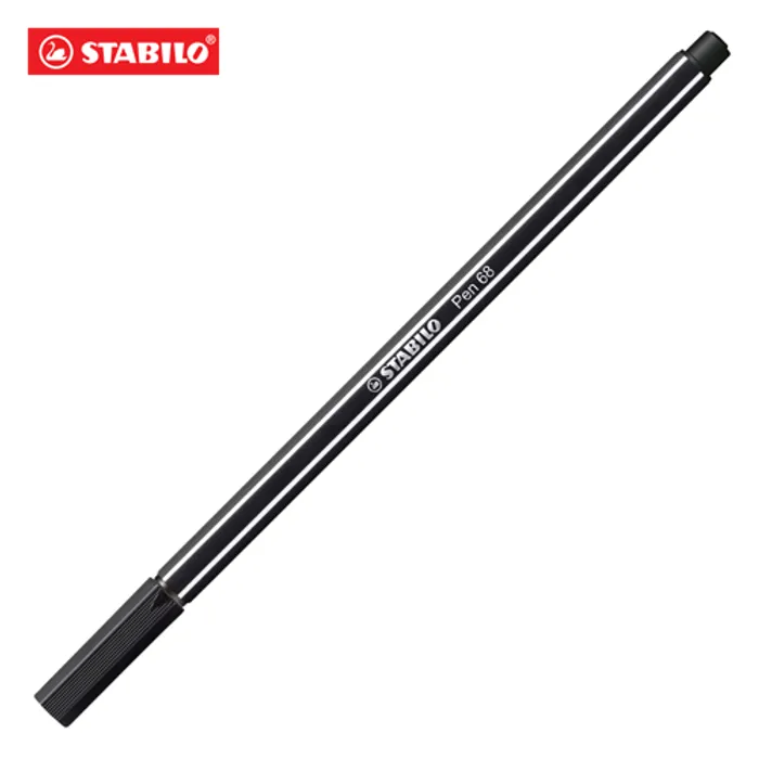 Hauptproduktbild Prémiový vláknový fix - STABILO Pen 68 - 1 ks - černá