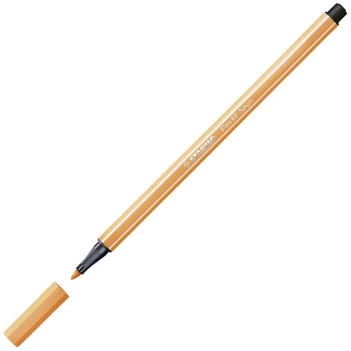 Hauptproduktbild Prémiový vláknový fix - STABILO Pen 68 - 1 ks - fluorescenční oranžová