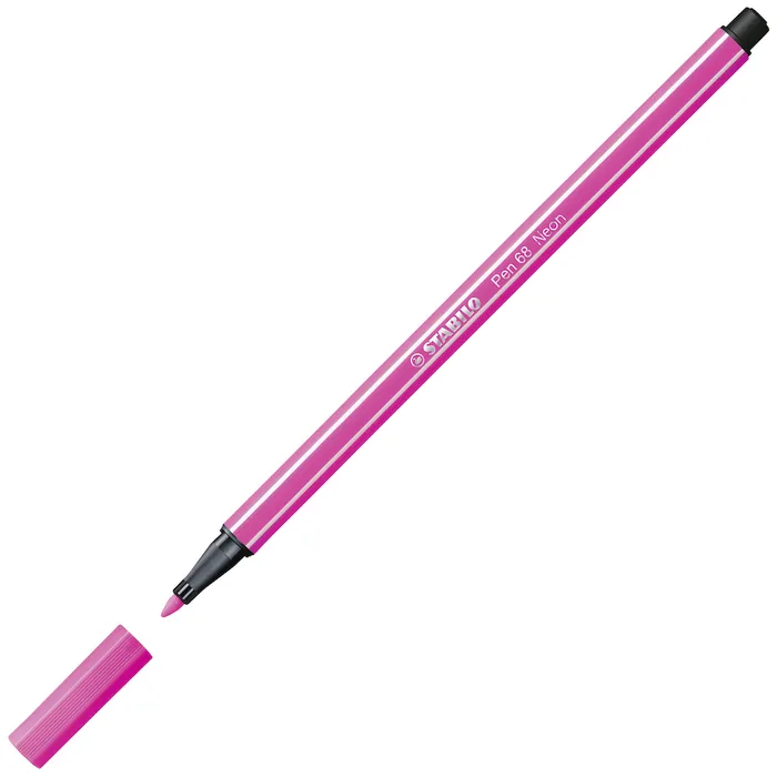 Hauptproduktbild Prémiový vláknový fix - STABILO Pen 68 - 1 ks - fluorescenční růžová