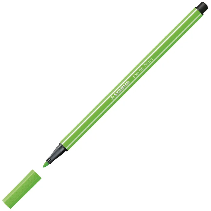 Hauptproduktbild Prémiový vláknový fix - STABILO Pen 68 - 1 ks - fluorescenční zelená