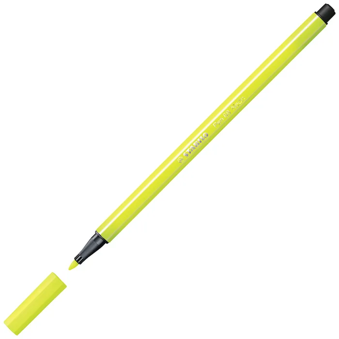 Hauptproduktbild Prémiový vláknový fix - STABILO Pen 68 - 1 ks - fluorescenční žlutá