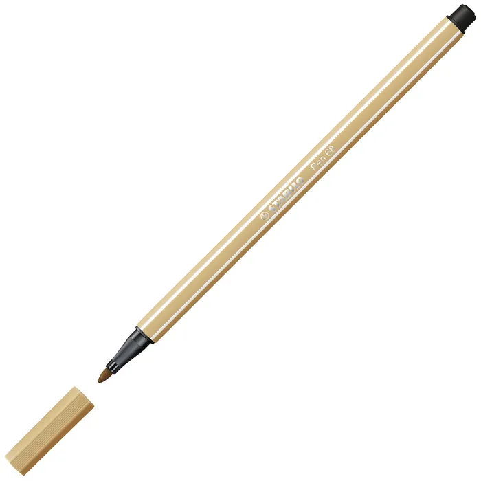 Hauptproduktbild Prémiový vláknový fix - STABILO Pen 68 - 1 ks - světlý okr