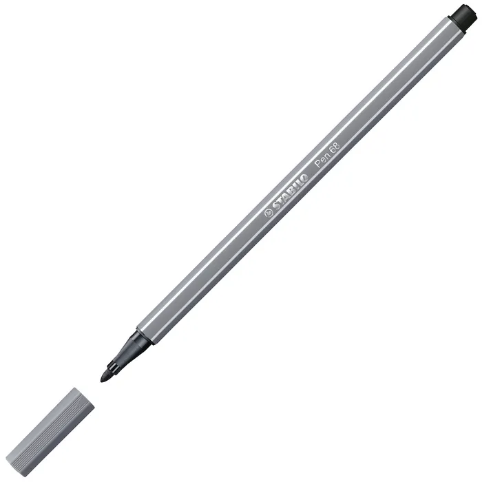 Hauptproduktbild Prémiový vláknový fix - STABILO Pen 68 - 1 ks - tmavá šedá