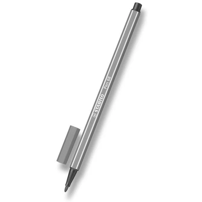 Hauptproduktbild Prémiový vláknový fix - STABILO Pen 68 - 1 ks - tmavá šedá