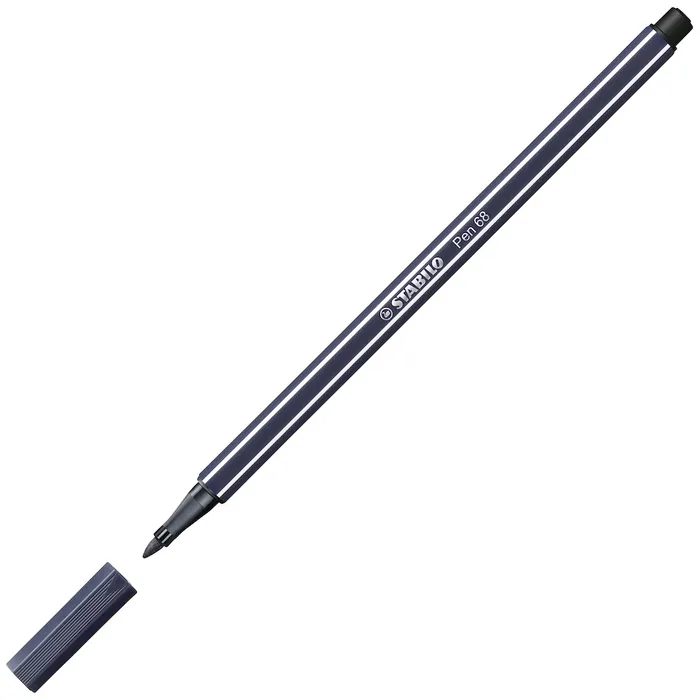 Hauptproduktbild Prémiový vláknový fix - STABILO Pen 68 - 1 ks - tmavě modrošedá