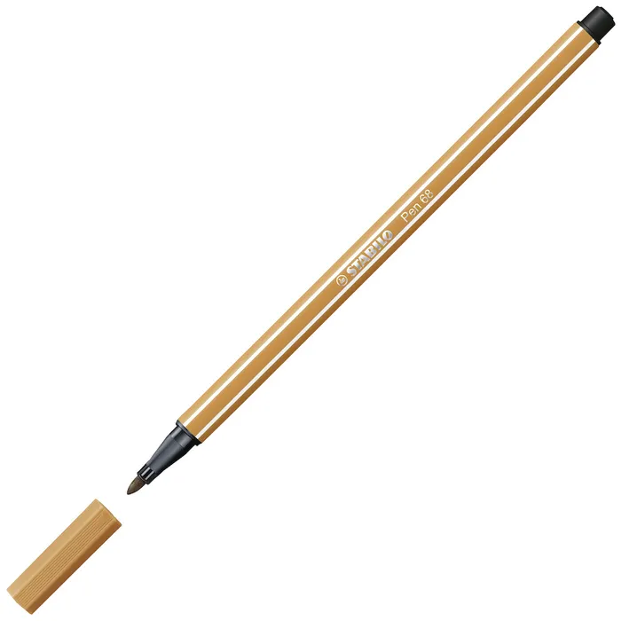 Hauptproduktbild Prémiový vláknový fix - STABILO Pen 68 - 1 ks - tmavý okr