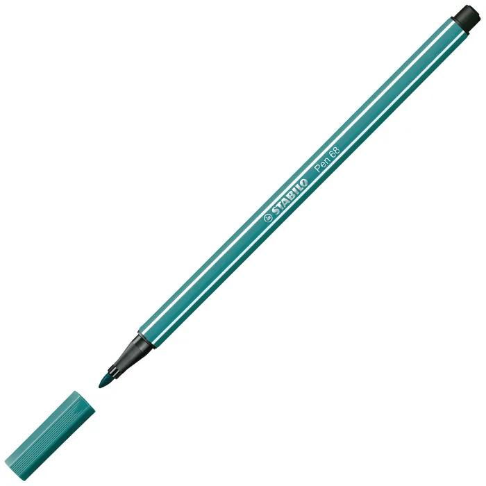 Hauptproduktbild Prémiový vláknový fix - STABILO Pen 68 - 1 ks - tyrkysová modrá