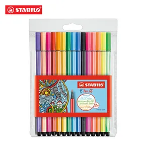 Premium-Fasermarker - STABILO Pen 68 - 15 verschiedene Farben, davon 5 Neon