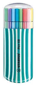 Premium-Fasermarker – STABILO Pen 68 – 20-teiliges Zebrui-Set Kerosin