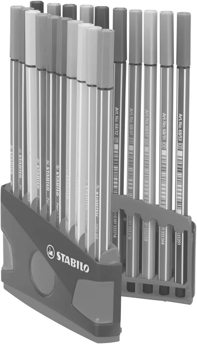 Hauptproduktbild Prémiový vláknový fix - STABILO Pen 68 - Colorparade - 20 ks deskset antracit/růžová