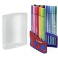 Premium-Fasermarker – STABILO Pen 68 – ColorParade – 20-teiliges Schreibtischset blau/rot