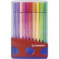 Premium-Fasermarker – STABILO Pen 68 – ColorParade – 20-teiliges Schreibtischset blau/rot